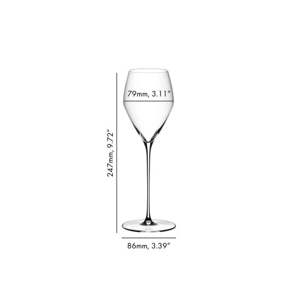Veloce Champagne Wine Glass